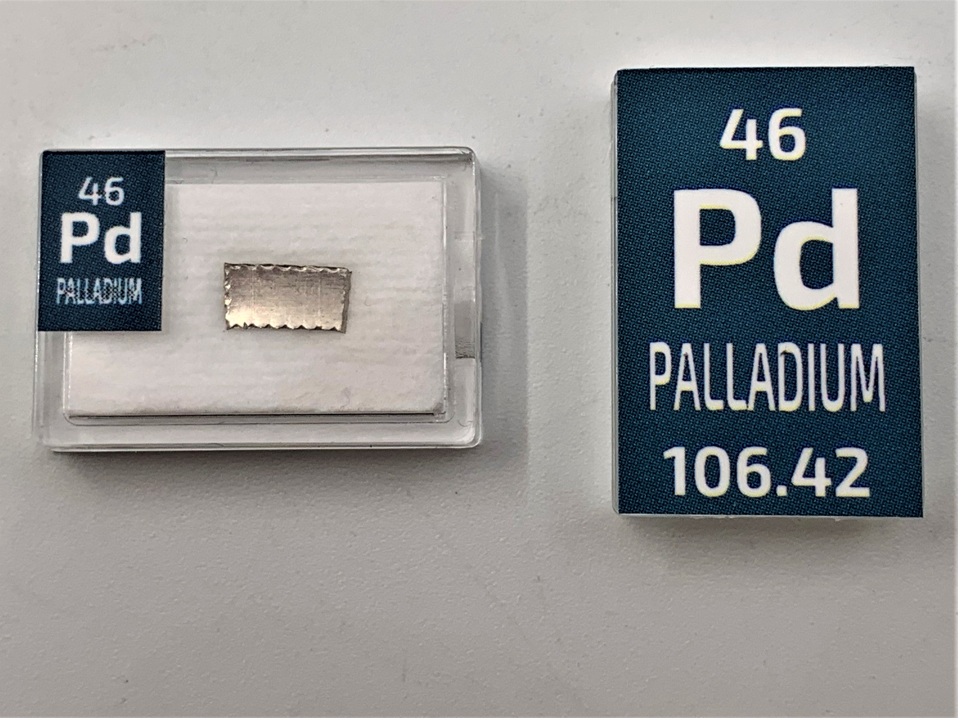 Palladium 1 Grain Ingot Periodic Element Tile - Small