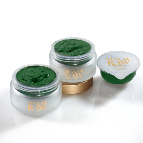HEAR ME RAW The Brightener with Chlorophyll anti-aging mask