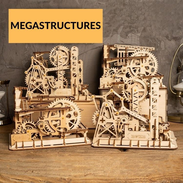 mégastructures maquette en bois 3D