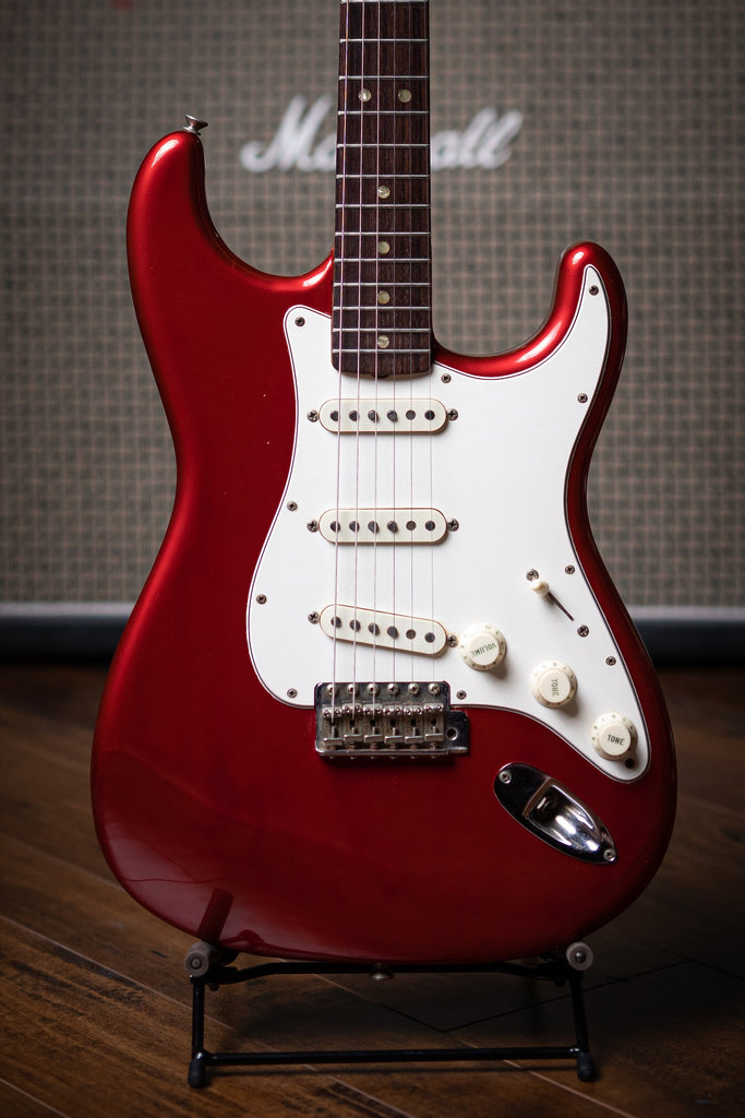 candy apple red guitar