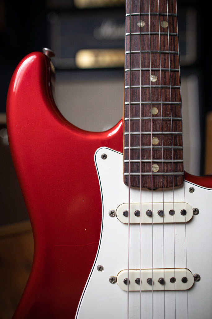 candy apple red guitar