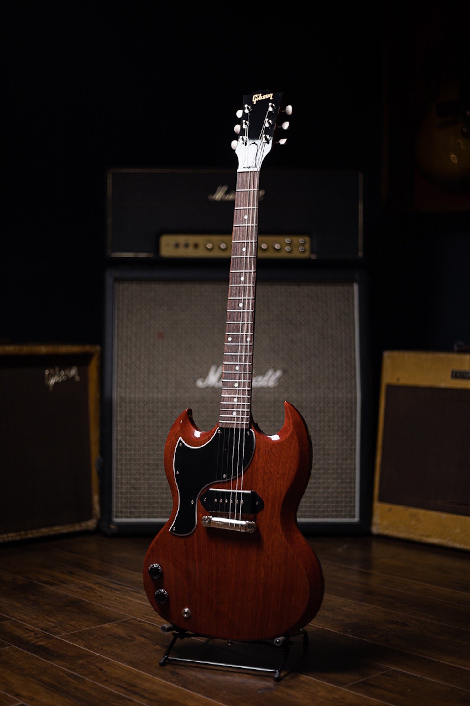 Gibson SG Junior Left Handed Electric Guitar - Cherry Walt Grace Vintage
