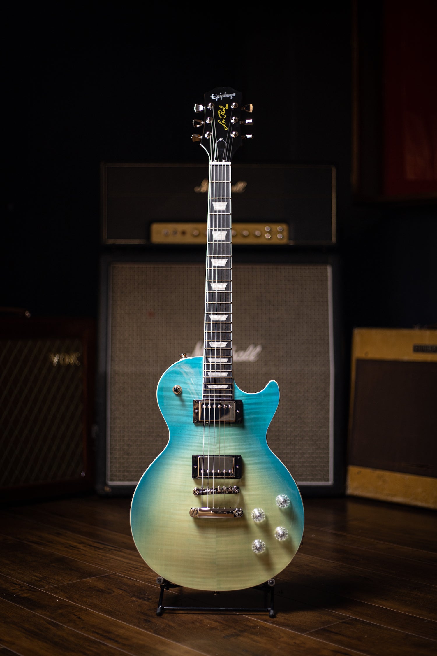 caribbean blue les paul