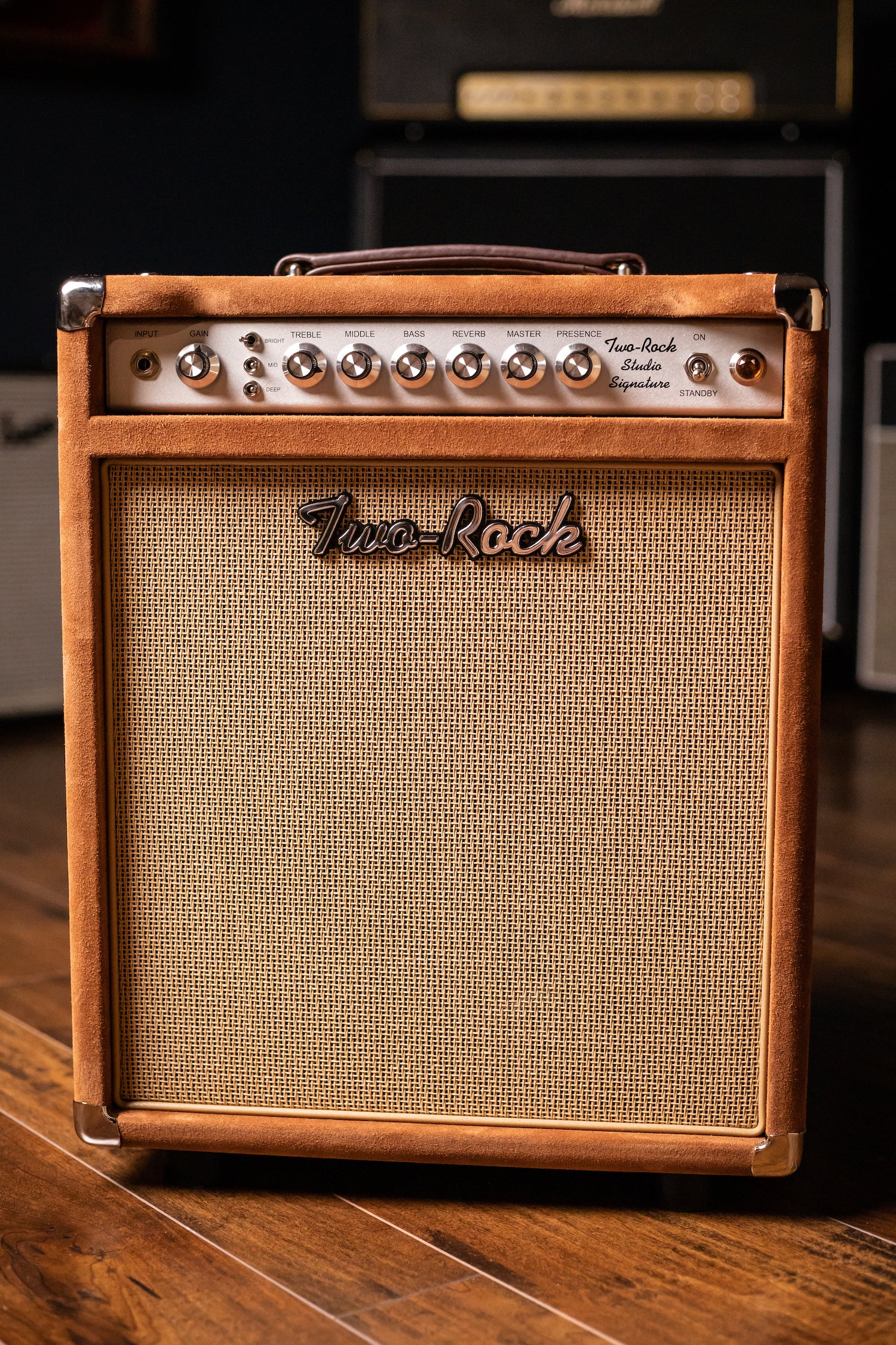 Two-Rock Studio Signature 35 Watt Combo Amp - Silver Chassis, Tobacco –  Walt Grace Vintage