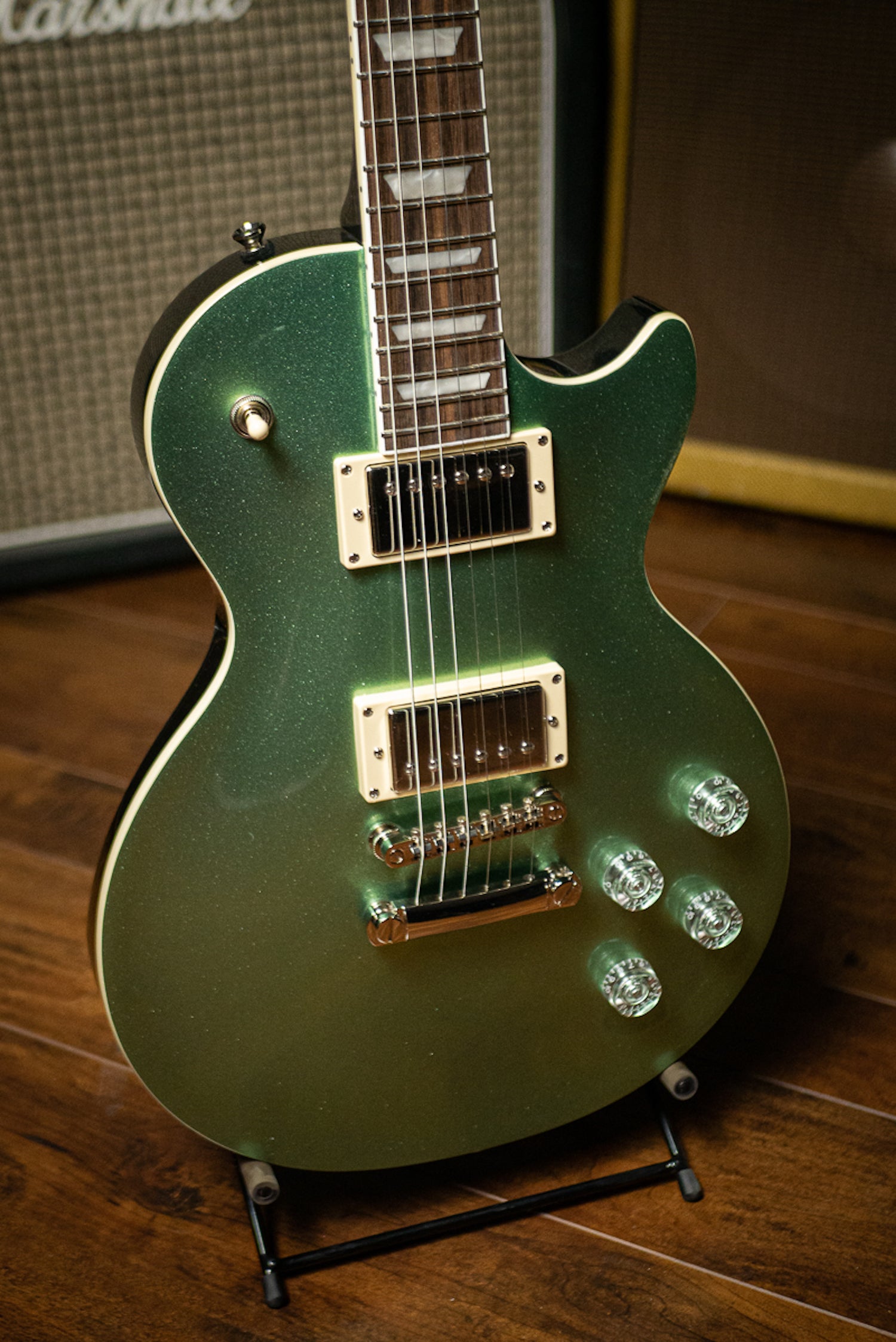 epiphone les paul green