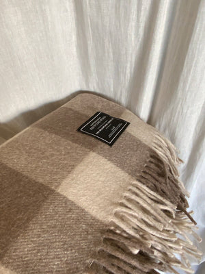 Open image in slideshow, Recycled wool blanket 