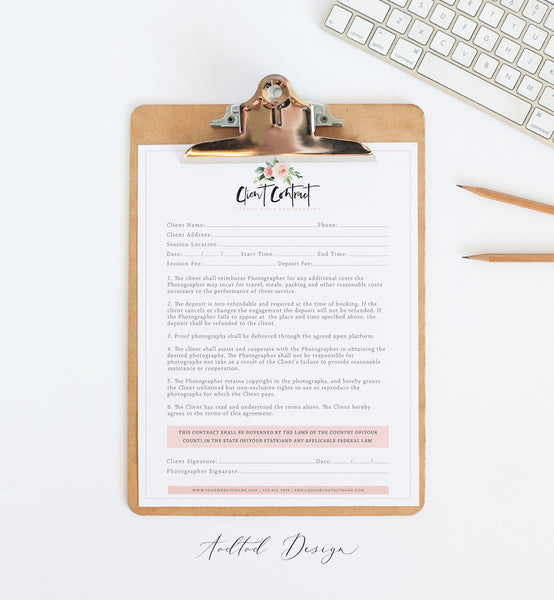 photography client contract template