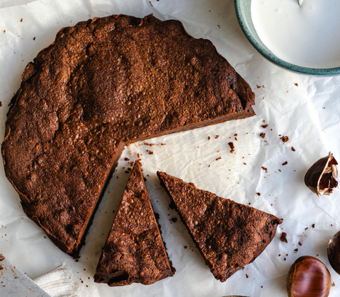 Chestnut and Chocolate Torte by Emma Hatcher