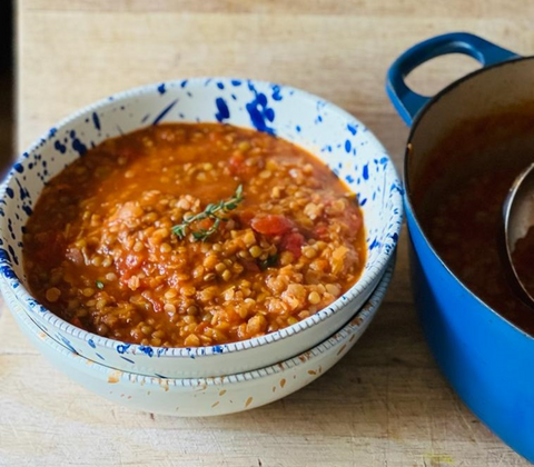 Smoky Lentil and Tomato Soup by Lizzie King