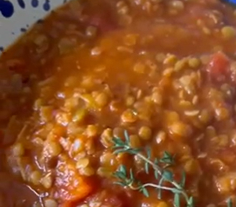 Smoky Lentil and Tomato Soup