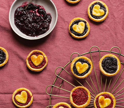 Berry Chia Jam Tarts