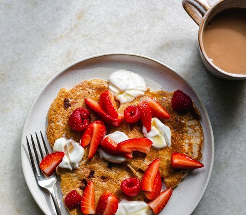 Strawberry and Raspberry Pancakes