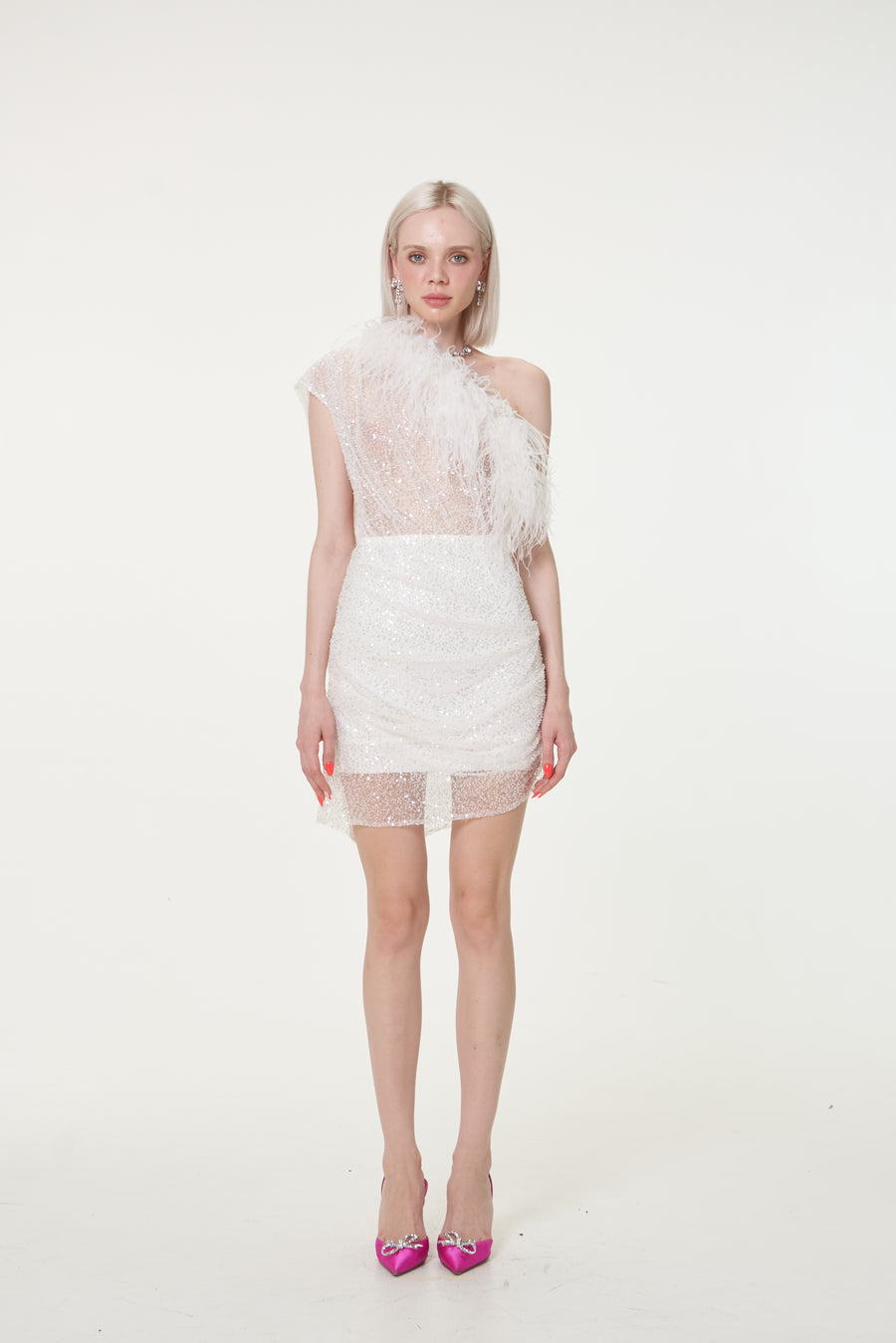 END SCENE DRESS WHITE – PAR VIOLET