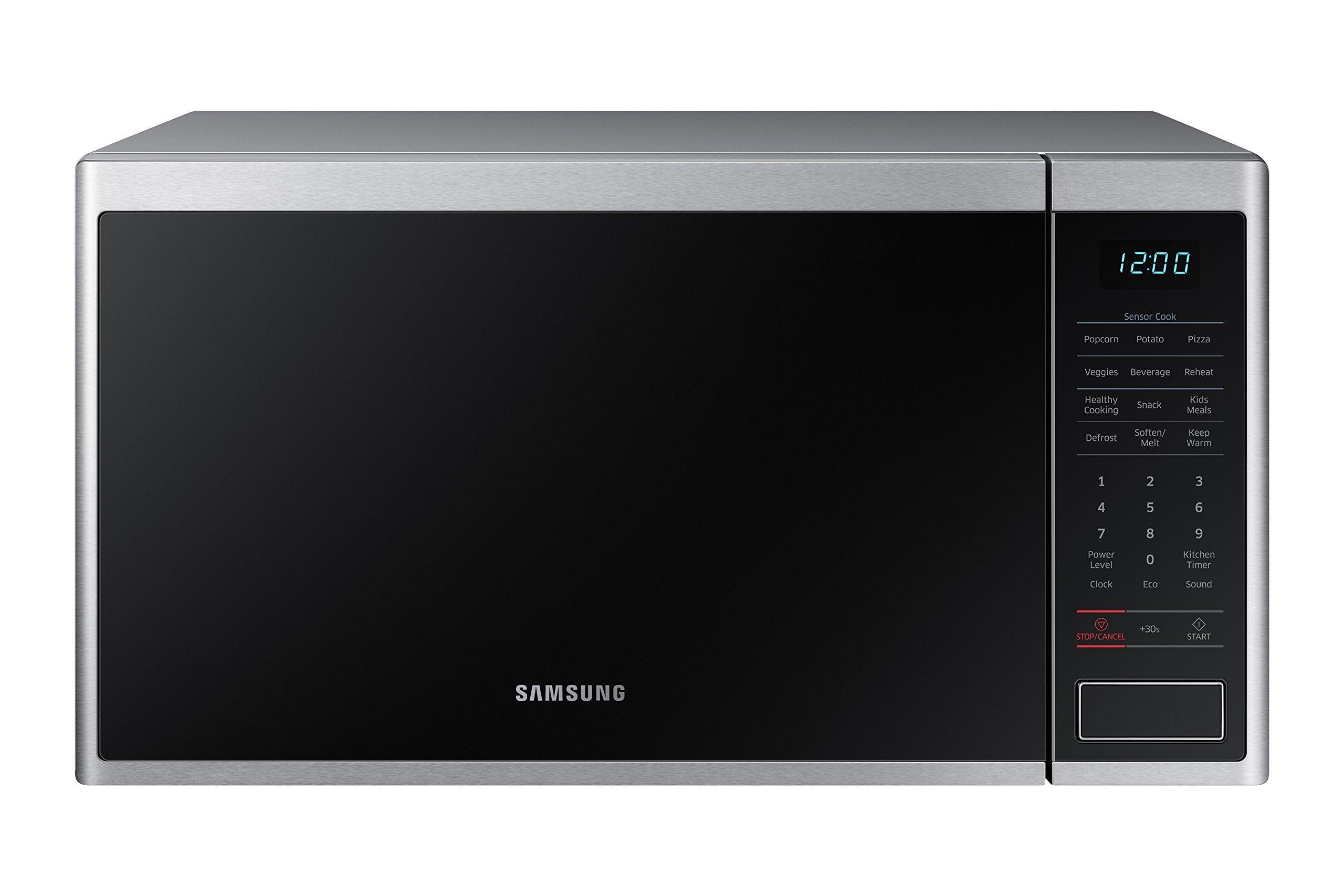 Photo 1 of Samsung MS14K6000AS 1.4 cu. ft. Countertop Microwave Oven with Sensor and Ceramic Enamel Interior, Stainless Steel