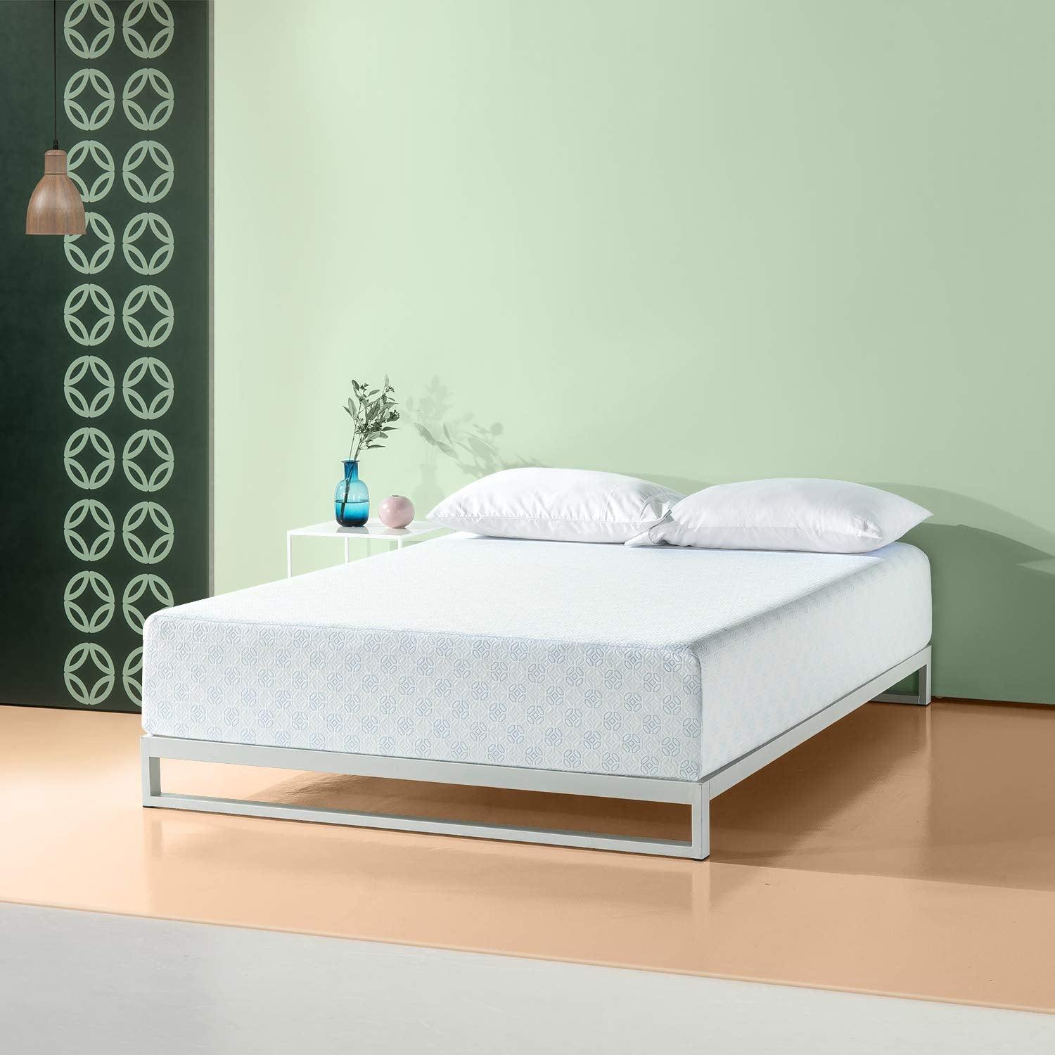 Photo 1 of Zinus 12 Inch Gel-Infused Green Tea Memory Foam Mattress, Queen