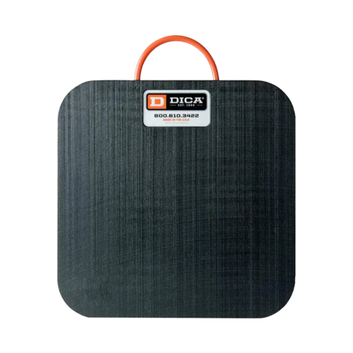 Outrigger pad, square, D1818-1.5, Black, Medium duty