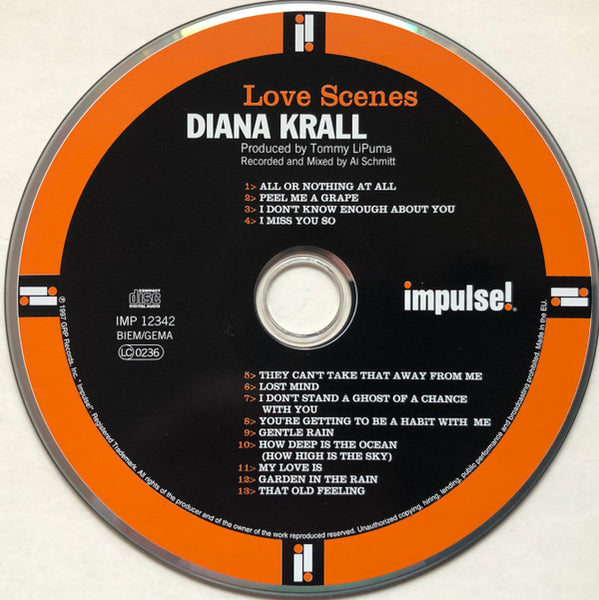 Diana Krall : Love Scenes (CD, Album, Dig) 2