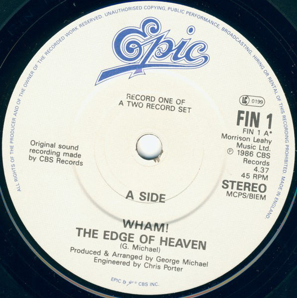 Wham! : The Edge Of Heaven (2x7, Single, Gat) 4