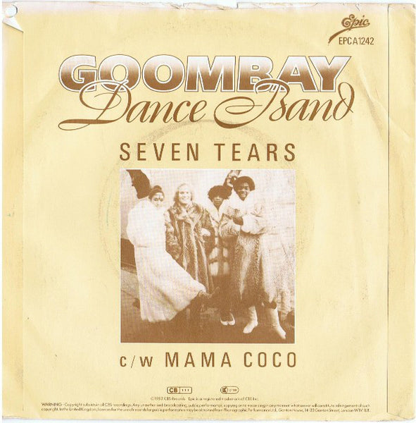 Goombay Dance Band : Seven Tears (7, Single, Blu) 1