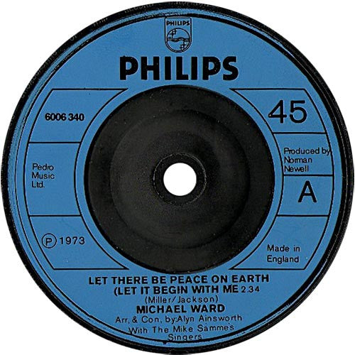 Michael Ward  : Let There Be Peace On Earth (Let It Begin With Me) (7, Single) 1