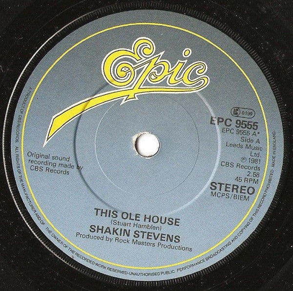 Shakin Stevens : This Ole House (7, Single, Pap) 2