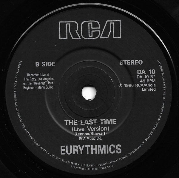 Eurythmics : Missionary Man (7, Single) 3