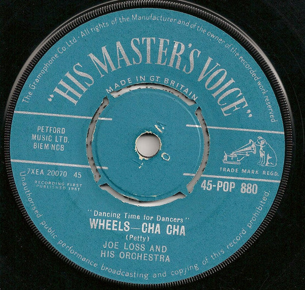 Joe Loss & His Orchestra : Wheels-Cha Cha / Latino-Cha Cha (7, Pus) 0