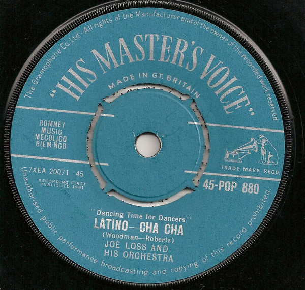 Joe Loss & His Orchestra : Wheels-Cha Cha / Latino-Cha Cha (7, Pus) 1