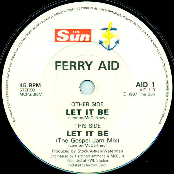 Ferry Aid : Let It Be (7, Single) 3