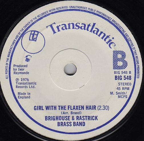 The Brighouse And Rastrick Brass Band : The Floral Dance (7, Single, Sol) 1
