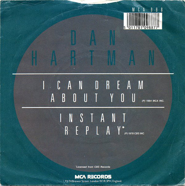 Dan Hartman : I Can Dream About You (7, Single, Sil) 1
