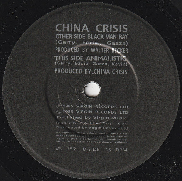 China Crisis : Black Man Ray (7, Single) 3