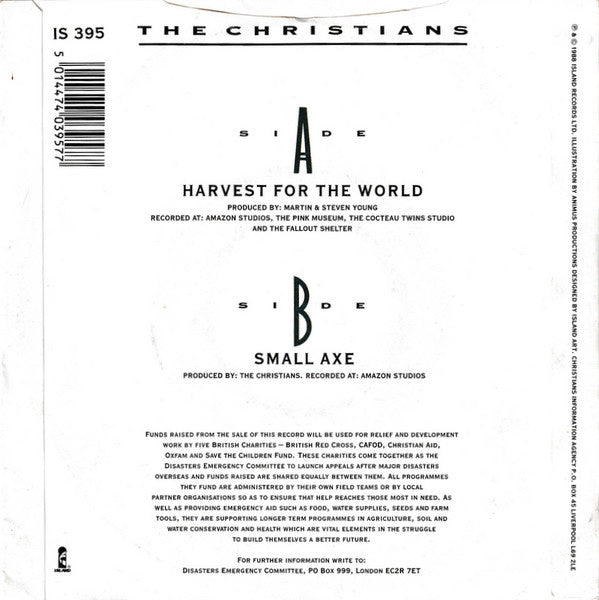 The Christians : Harvest For The World (7, Single, Pap) 1