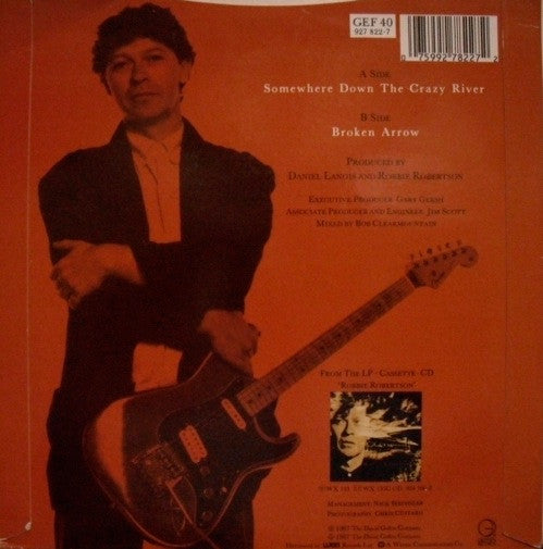Robbie Robertson : Somewhere Down The Crazy River (7, Single, Orl) 1