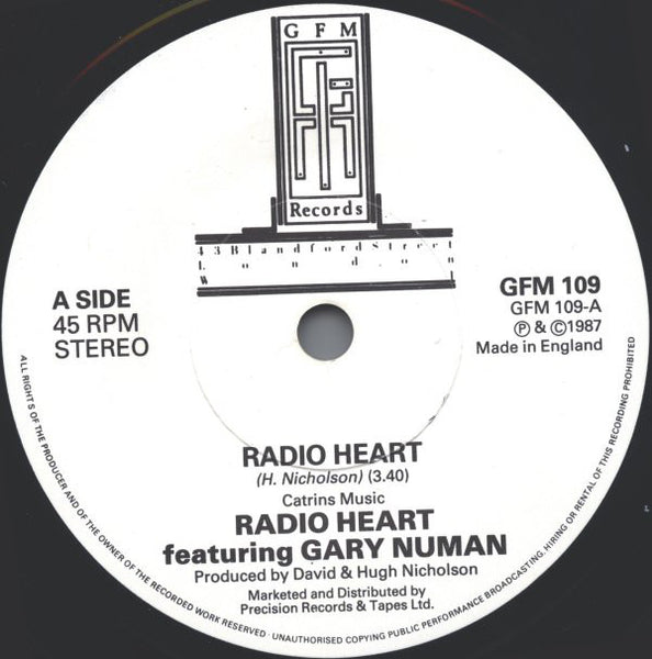 Radio Heart Featuring Gary Numan : Radio Heart (7, Single, Bla) 2