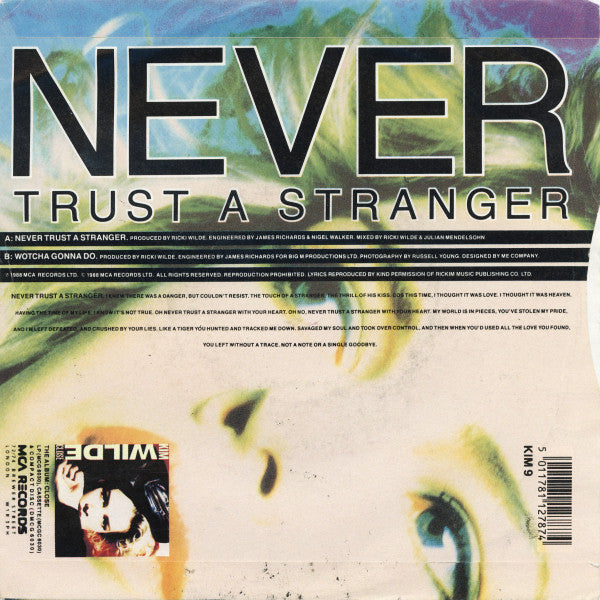 Kim Wilde : Never Trust A Stranger (7, Single, Pap) 1