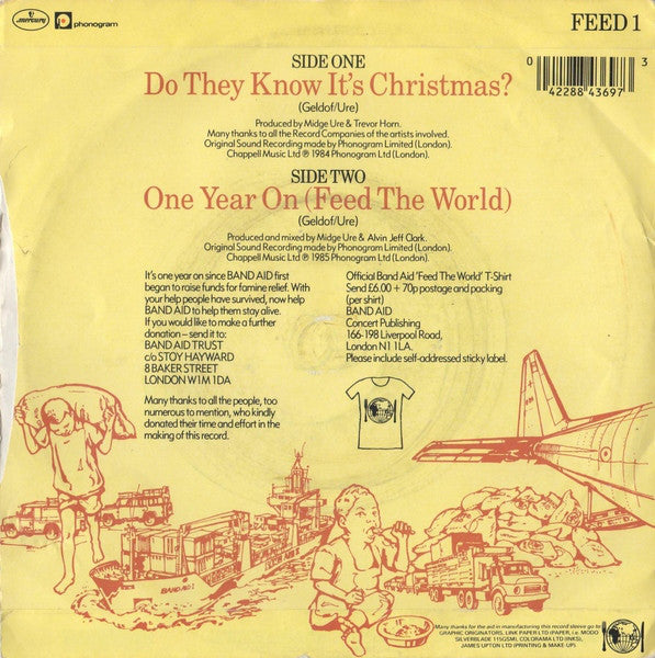Band Aid : Do They Know Its Christmas? (7, Single, Bro) 1