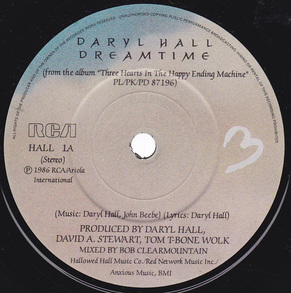 Daryl Hall : Dreamtime (7, Single) 2
