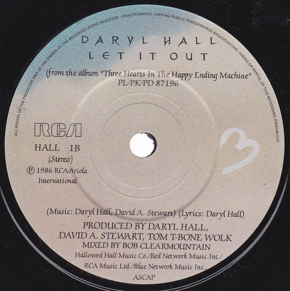 Daryl Hall : Dreamtime (7, Single) 3