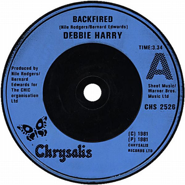 Deborah Harry : Backfired (7, Single, Blu) 2