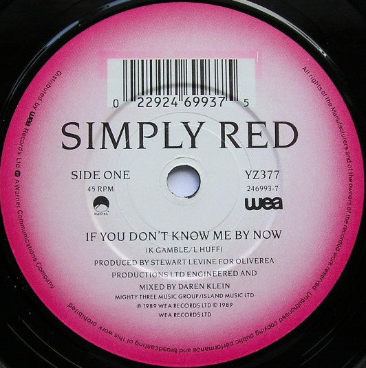 Simply Red : If You Dont Know Me By Now (7, Single, Dam) 2
