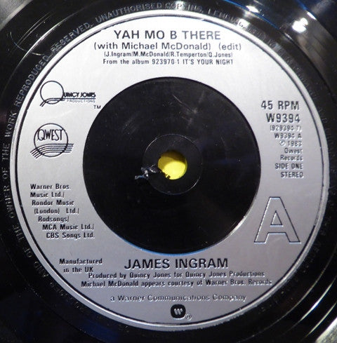 James Ingram : Yah Mo B There (Edit) (7, Single, Inj) 2