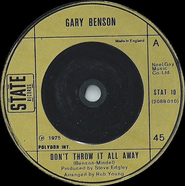 Gary Benson : Dont Throw It All Away (7, Single) 0