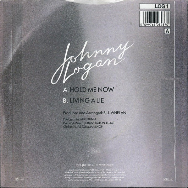 Johnny Logan : Hold Me Now (7, Single) 1
