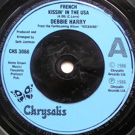 Deborah Harry : French Kissin In The USA (7, Single, Blu) 2
