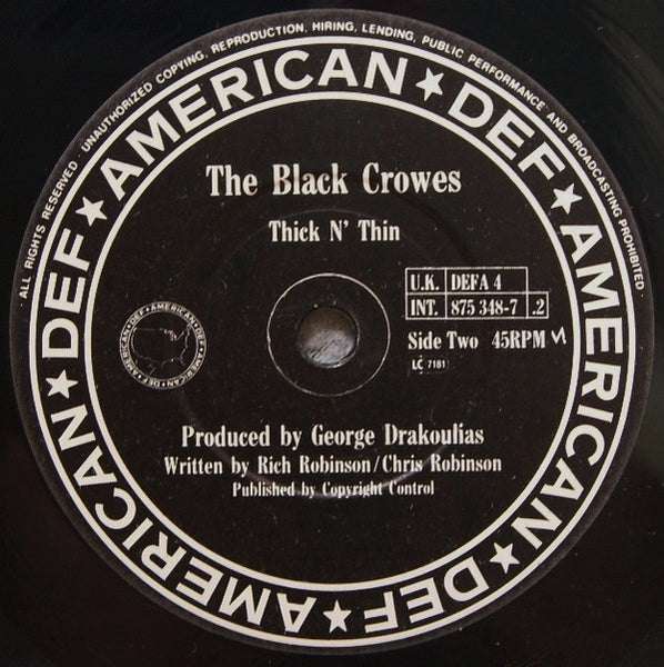The Black Crowes : Jealous Again (7, Single) 3