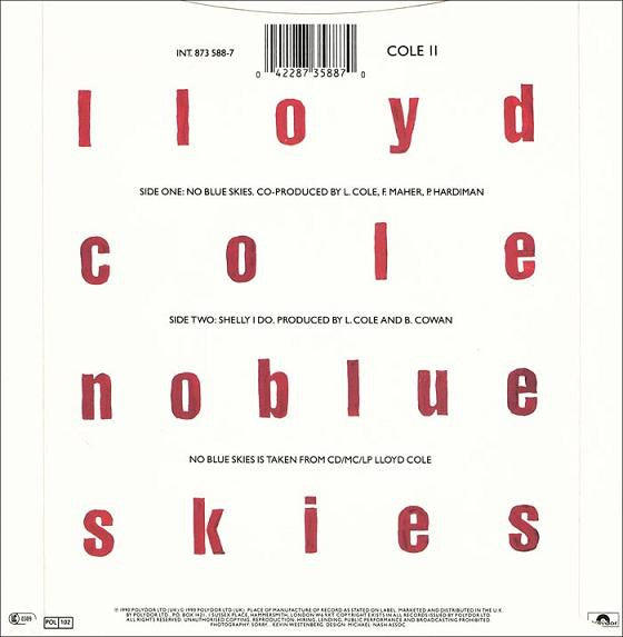 Lloyd Cole : No Blue Skies (7, Single) 1