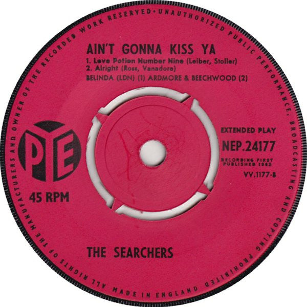 The Searchers : Aint Gonna Kiss Ya (7, EP, 4-P) 3
