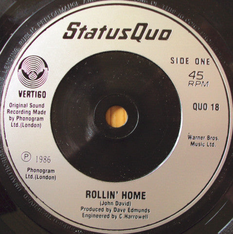 Status Quo : Rollin Home (7, Single) 2