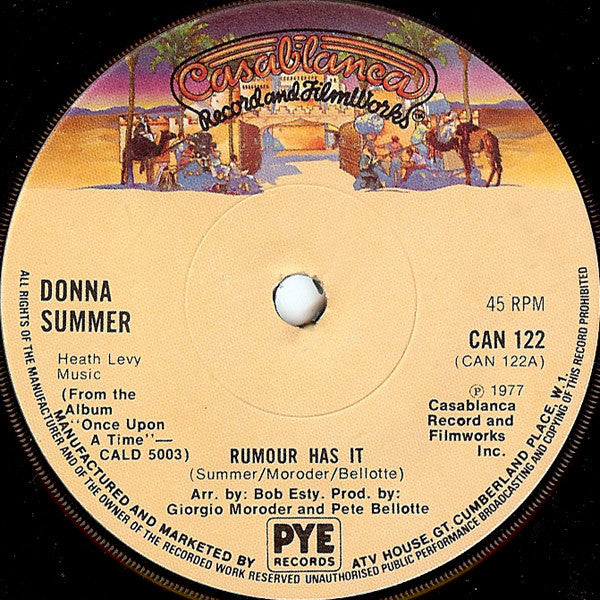 Donna Summer : Rumour Has It (7, Single, Sol) 0